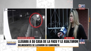 Universitaria llegó a su casa y ladrones la esperaban para robarle el auto - Noticias Paraguay