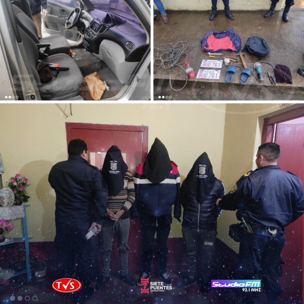 APREHENSIÓN DE PERSONAS EN FLAGRANCIA DE TENTATIVA DE HURTO DE LOCAL COMERCIAL - TVS