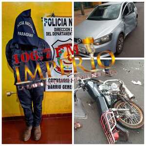 Automovilista alcoholizado chocó por un motociclista y fue detenido - Radio Imperio 106.7 FM