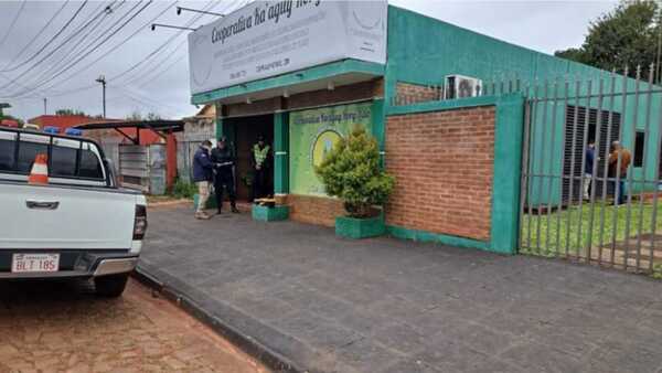Delincuentes se llevan G. 31 millones de la caja fuerte de una cooperativa en Encarnación