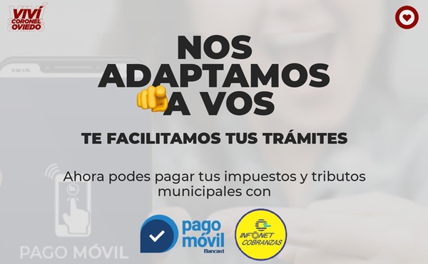 Municipalidad de Coronel Oviedo implementa facilidades para pago de Impuestos y tributos - OviedoPress