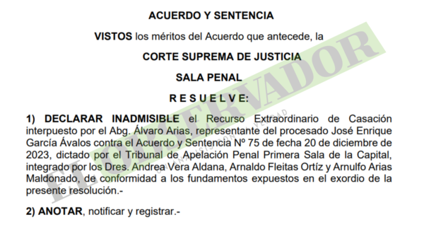 Quedó firme la condena al excontralor García Ávalos por el caso Ivesur