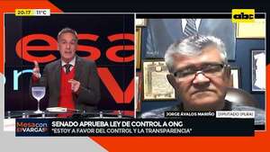Senado aprobó ley de control a ONG: esto dice el diputado Jorge Ávalos  - Mesa de Periodistas - ABC Color