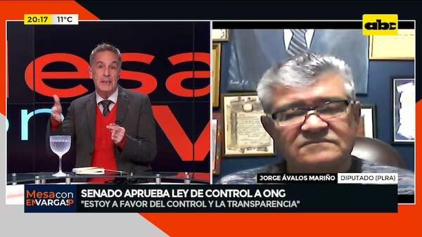 Senado aprobó ley de control a ONG: esto dice el diputado Jorge Ávalos - Mesa de Periodistas - ABC Color