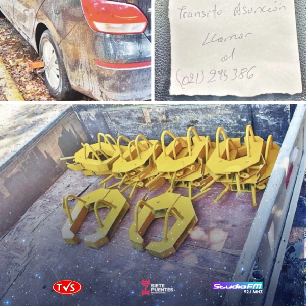 PMT DE ASUNCIÓN VENDE CEPOS PARA “TRABAJOS PARTICULARES” A AGENTES - TVS
