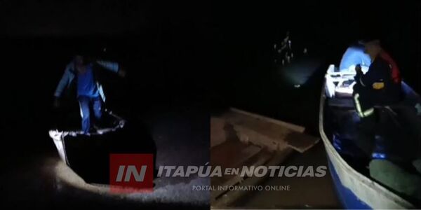 HOMBRE DESAPARECIÓ TRAS VUELCO DE EMBARCACIÓN EN OBLIGADO - Itapúa Noticias