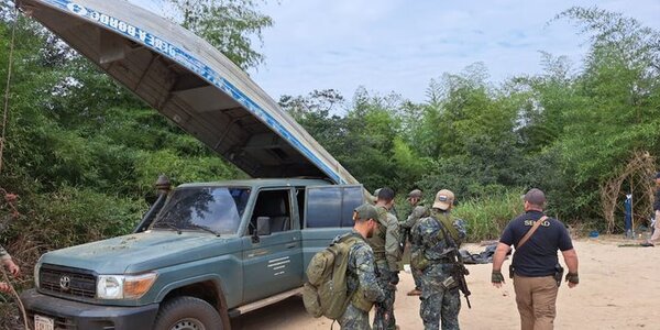 Destruyen campamento narco y hectáreas de marihuana en Canindeyú