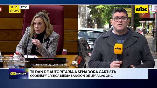 Video: Tildan de autoritaria a senadora cartista - ABC Noticias - ABC Color