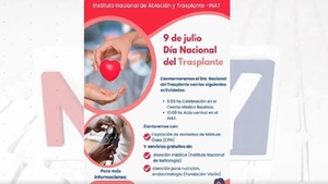Este martes recordamos el Día Nacional del Trasplante - Noticias Paraguay