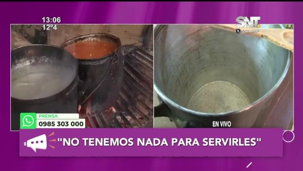 Comedores populares, sin insumos - SNT