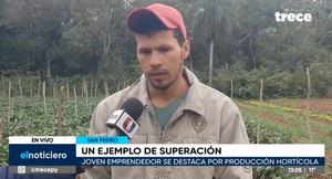 ¡Ejemplar!: Joven emprendedor busca superarse a través de la producción hortícola en San Pedro - trece