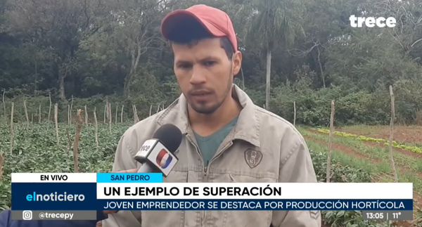 ¡Ejemplar!: Joven emprendedor busca superarse a través de la producción hortícola en San Pedro - trece