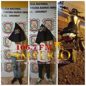 Jóvenes intentaron evadir control policial y fueron detenidos tras una persecución - Radio Imperio 106.7 FM