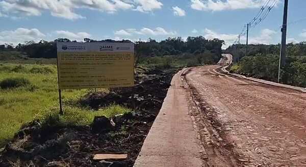 Destrozos en obra de empedrado retrasan culminación de camino que une Cambyretá con Encarnación