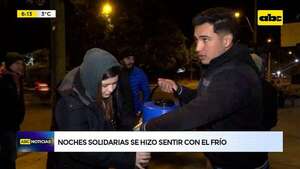 “Noches Solidarias”: jóvenes asisten a personas en situación de calle  - ABC Noticias - ABC Color