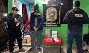 SENAD intervino foco de microtráfico barrial en Caaguazú
