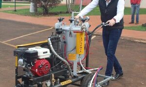 Piden a intendente de Santa Rita devolver máquina señalizadora