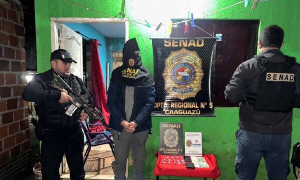 SENAD intervino foco de microtráfico barrial en Caaguazú – Prensa 5