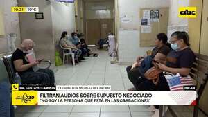 INCAN: Filtran audios sobre supuesto negociado  - ABC Noticias - ABC Color