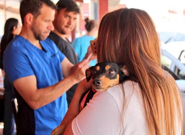 Jornada de vacunación gratuita para perros en barrio Manorá