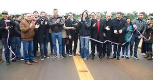 La Nación / Peña inauguró puente que impulsará al sector productivo entre Caaguazú y Alto Paraná