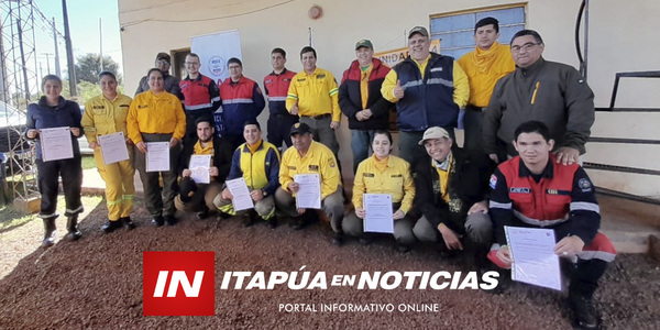 BOMBEROS SE FORMARON COMO INSTRUCTORES EN EL “CURSO BÁSICO DE BOMBERO FORESTAL” - Itapúa Noticias