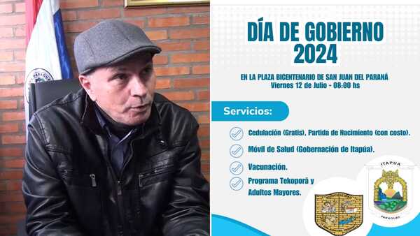 San Juan del Paraná ofrecerá atención integral a los pobladores este viernes