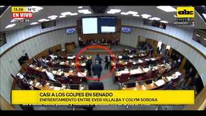 Casi a los golpes en Senado: incidentes entre los senadores Ever Villalba y Colym Soroka - ABC Noticias - ABC Color