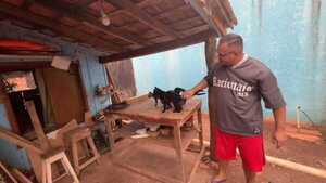Carpintero de Concepción rescata y cuida animales abandonados