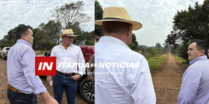 ISAAC AGUILAR GESTIONÓ CONTINUIDAD DE TRAMO EMPEDRADO EN TRINIDAD - Itapúa Noticias