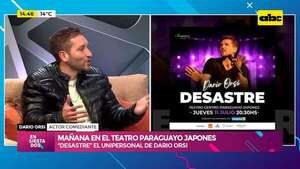 Video: ¡“Desastre”, el unipersonal de Dario Orsi llega a Paraguay! - Ensiestados - ABC Color