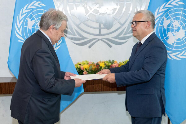 Marcelo Scappini presentó cartas credenciales al secretario general de la ONU - ADN Digital