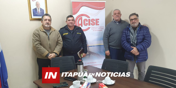 REPRESENTANTES DEL ÁREA COMERCIAL DE ENCARNACIÓN SE REUNIERON CON JEFE DE PREVENCIÓN - Itapúa Noticias