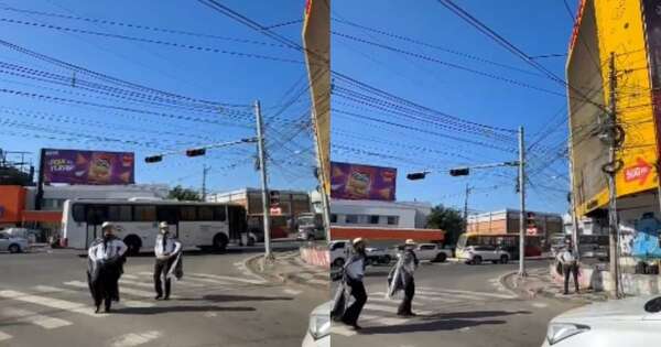 La Nación / Bailando por las calles de Asunción esperan poder llegar a respresentar a Paraguay en el Brasil