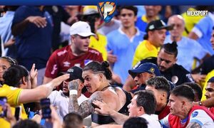 (VIDEO) Lamentan moquete entre uruguayos y colombianos en estadio yanqui
