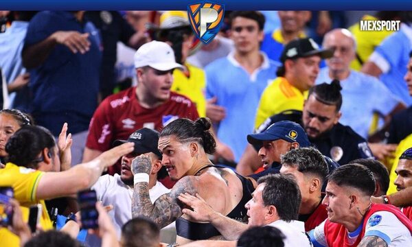 (VIDEO) Lamentan moquete entre uruguayos y colombianos en estadio yanqui