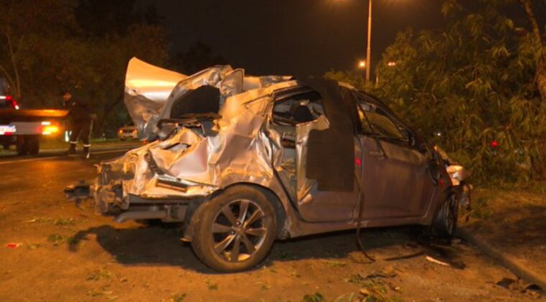Doble accidente: policías y testigo fueron arrollados en autopista Silvio Pettirossi