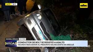 Conductor de bolt se resistió a asalto y tumbó   - ABC Noticias - ABC Color