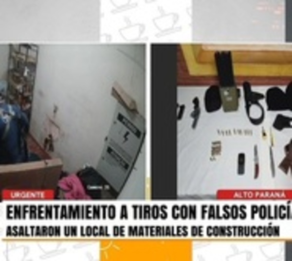 Enfrentamiento contra falsos policías en Alto Paraná - Paraguay.com