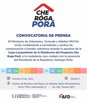 Che Róga Porã: se lanza el programa de viviendas para familias de clase media • PARAGUAY TV HD
