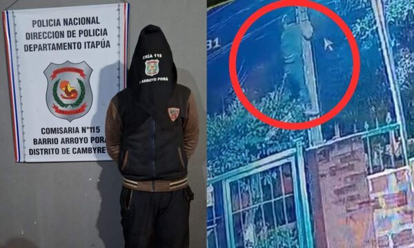 Detuvieron al “hombre araña” de Cambyretá