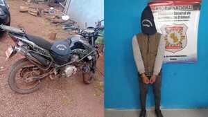 Detienen a un hombre y recuperan motocicleta en Hohenau