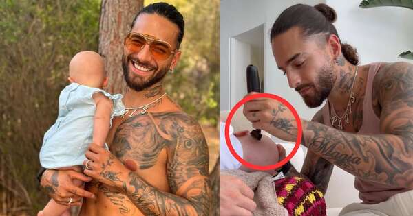 La Nación / ¡Critican a Maluma por rapar la cabeza de su bebé!