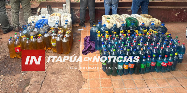 INCAUTARON COMBUSTIBLES TRAS OPERATIVO EN ENCARNACIÓN - Itapúa Noticias