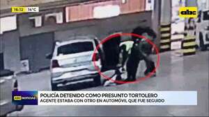 Policía detenido como presunto tortolero: agente estaba con otro en automóvil que fue seguido - ABC Noticias - ABC Color
