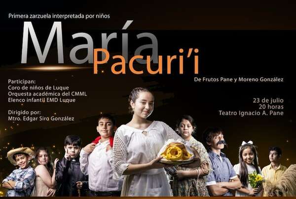 María Pacuri’i’: niños luqueños protagonizarán zarzuela paraguaya en el teatro Ignacio A. Pane - Nacionales - ABC Color