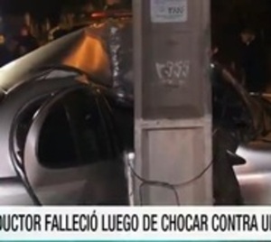 Choque contra una columna dejó un fallecido en Lambaré - Paraguay.com