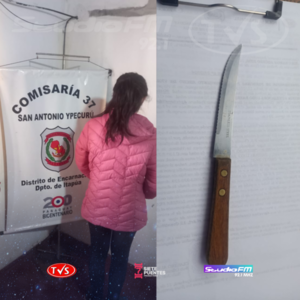 MUJER ADULTA DENUNCIA A SU HIJA POR ATACARLA CON ARMA BLANCA - TVS