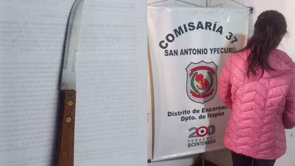 Joven sup. amenazó a su madre con un cuchillo y terminó detenida