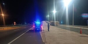 Rampa de frenado evita accidente en ruta PY02